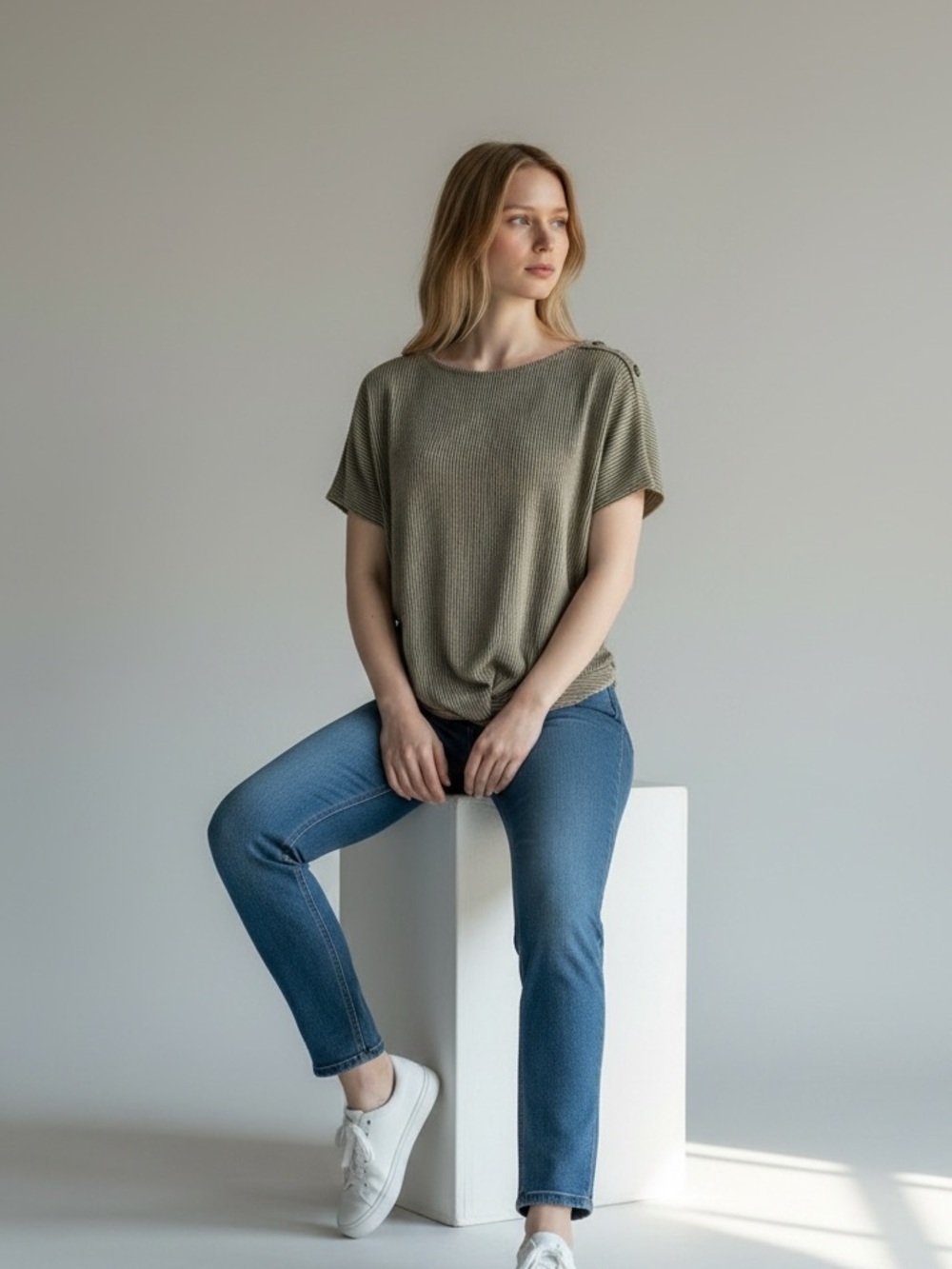 Another Reason Ribbed Top Size Xl - Picture 2 of 10